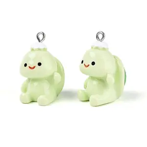 Cute Opaque Resin Pendants