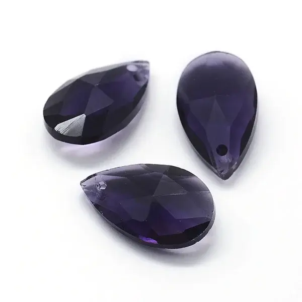 Faceted Glass Pendants