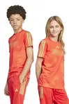 Dětské tričko adidas červená barva, s potiskem, JD0497