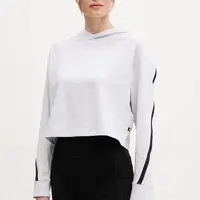 Tepláková mikina ON Studio šedá barva, s kapucí, melanžová, 1WF12421756