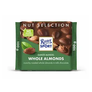 RITTER SPORT Mliečna čokoláda celé mandle 100 g