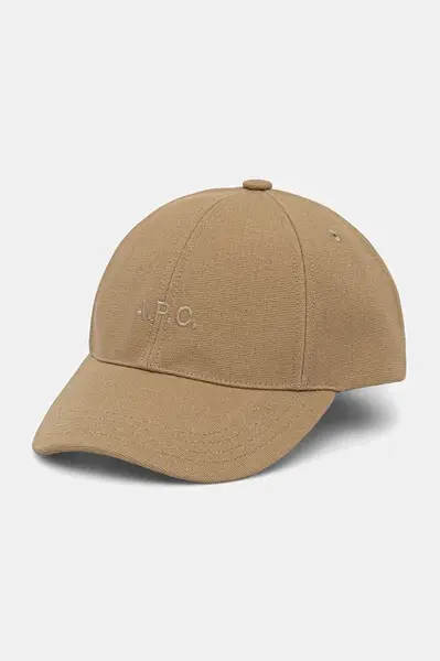 Bavlněná baseballová čepice A.P.C. casquette charlie