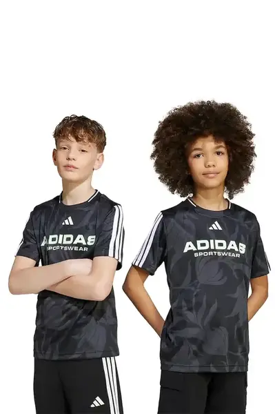 Dětské tričko adidas černá barva, JW7451