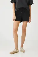 Teplákové šortky Medicine černá barva, medium waist