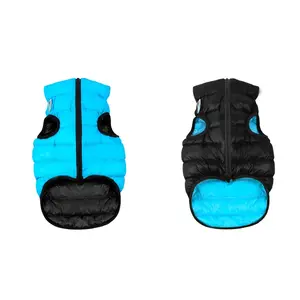 Teplá vesta pre psa AiryVest modro čierna, Veľkosť: XS25