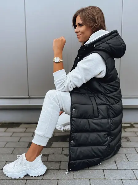 Dámska prešívaná vesta KERIN čierna Dstreet