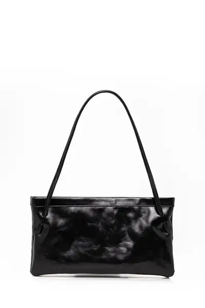 Kožená kabelka By Far černá barva, MWBSB057CL034BK001PL