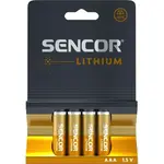 Sencor SBA FR03 4BL AAA LI Lítiové batérie, oranžová, veľkosť
