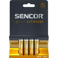 Sencor SBA FR03 4BL AAA LI Lítiové batérie, oranžová, veľkosť