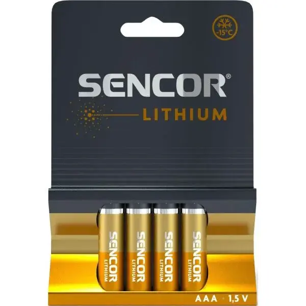 Sencor SBA FR03 4BL AAA LI Lítiové batérie, oranžová, veľkosť