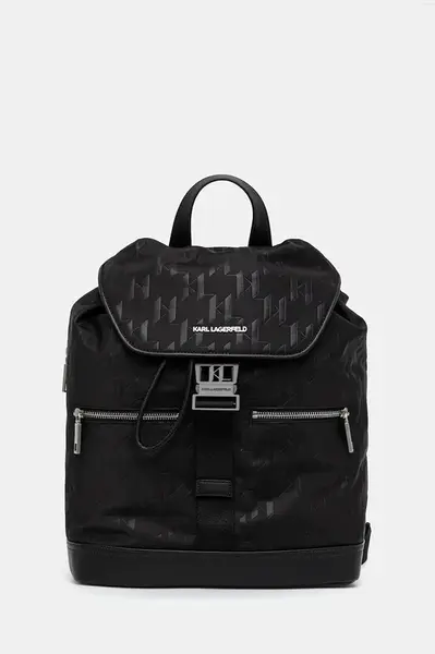 Batoh Karl Lagerfeld K/MONOGRAM pánský, černá barva, velký, A3M30162