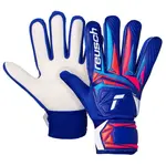 Reusch ATTRAKT STARTER SOLID JUNIOR Dětské brankářské rukavice, modrá, velikost