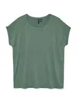 VERO MODA Tričko 'VMLava'  nefritová / strieborná