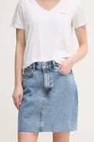 Džínová sukně Pepe Jeans MINI SKIRT HW modrá barva, mini, PL901124NC9
