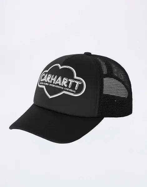 Carhartt WIP Cloud Heart Trucker Cap Black