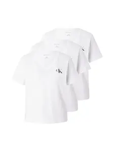Calvin Klein Jeans Tričko  čierna / biela