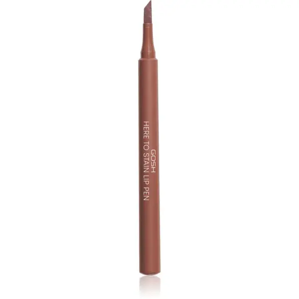 GOSH COPENHAGEN Here To Stain Lip Pen fix na rty pro dlouhotrvající efekt odstín 006 Coffee Stain 1 ml