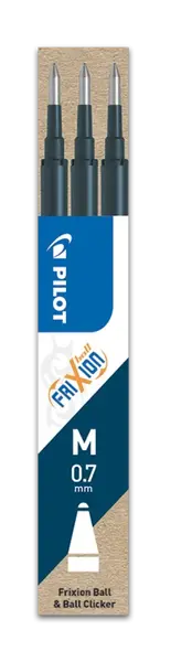 Náplň Pilot FriXion 0,7 modročerná 3 ks
