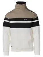 KOROSHI Sveter  sivobéžová / čierna / šedobiela