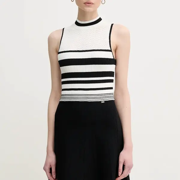 Šaty Gaudi černá barva, mini, 511FD13002