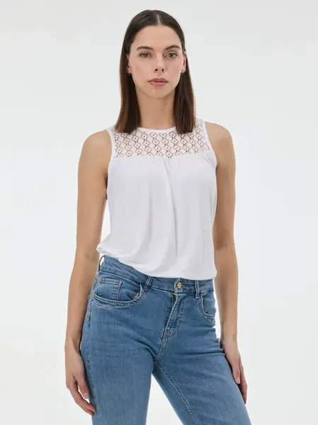 Bílé dámské tílko ORSAY