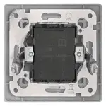 Přepínač dvojitý, střídavý, bílý