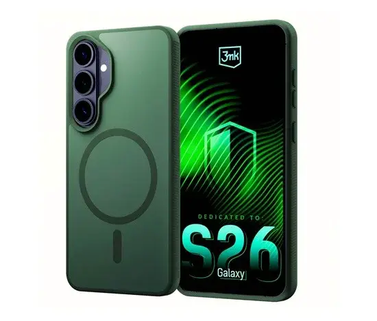 3mk ochranné pouzdro Smoke MagCase pro Samsung Galaxy S26, zelená