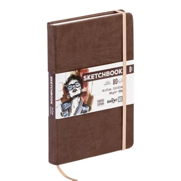 Sketchbook Darwi 14x21 Brown