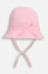 Dětský bavlněný klobouk Coccodrillo růžová barva, ACCESSORIES SUMMER GIRL