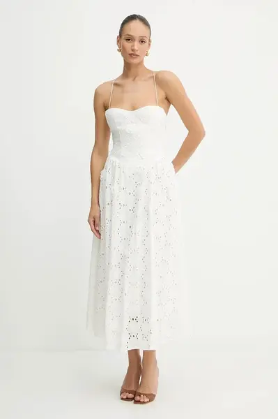 Bavlněné šaty Bardot