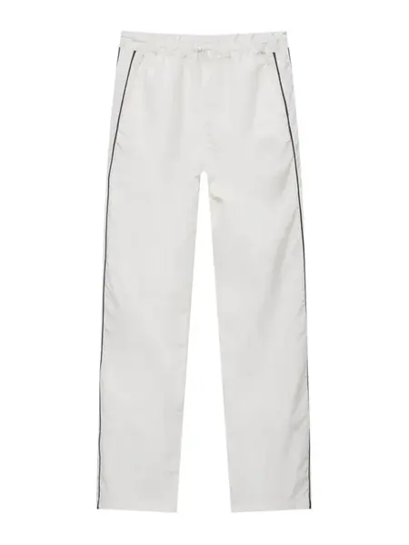 Pull&Bear Nohavice  čierna / biela