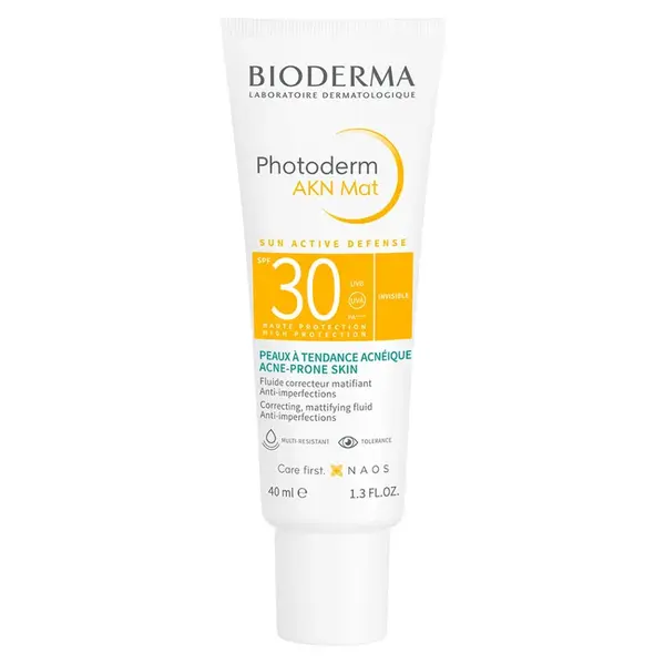 BIODERMA Photoderm AKN Mat SPF 30 Zmatňující krém na opalování 40 ml