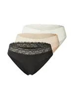 Tommy Hilfiger Underwear Nohavičky  béžová / slonová kosť / čierna