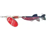 Dam minnow spinner sinking red glitter - 1 3 g