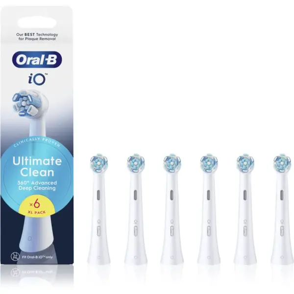 Oral-B iO Ultimate Clean náhradní hlavice pro zubní kartáček White 6 ks