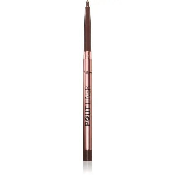 Revolution Pout Liner ceruzka na pery pre zväčšenie objemu odtieň Espresso Cool Brown 0.2 g