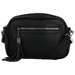 Stylová dámská koženková crossbody kabelka Venantie, černá