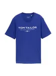 TOM TAILOR Tričko  modrá / biela