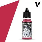 Modelářská barva Vallejo 18ml – 802 Sunset Red