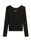 Tommy Jeans Tričko  čierna / biela