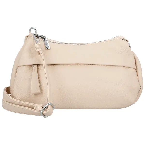 Stylová dámská koženková crossbody kabelka Foppa, růžová