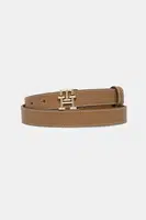 Kožený pásek Tommy Hilfiger dámský, béžová barva, AW0AW17248