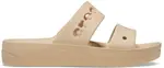Dámské pantofle crocs baya platform sandal béžová 37-38