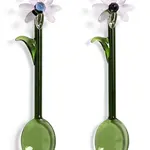 Sada lžiček &k amsterdam flora pink 2-pack zelená barva