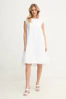 Šaty Liviana Conti bílá barva, mini, oversize, L5SK73