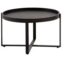 MID.YOU KONFERENČNÍ STOLEK, černá, dřevo, 60/60/35 cm