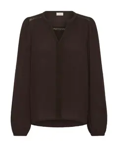 Kaffe Blúzka 'KAStine Amber'  tmavohnedá