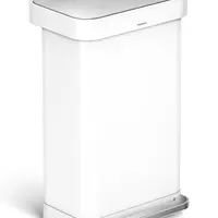 Odpadkový koš Simplehuman 45 L bílá barva