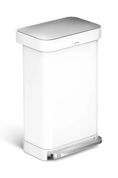 Odpadkový koš Simplehuman 45 L bílá barva