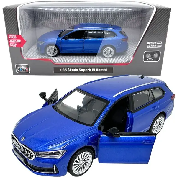 Sparkys 1:35 Škoda Superb IV Combi modrá